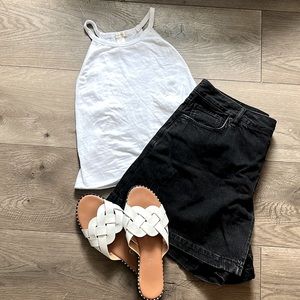 White crop top